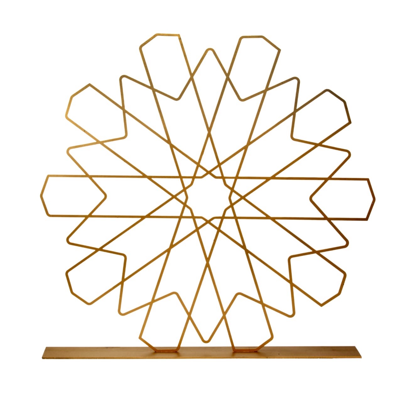 Metal geometric star stand - S/Stand étoile géométrique en métal - S