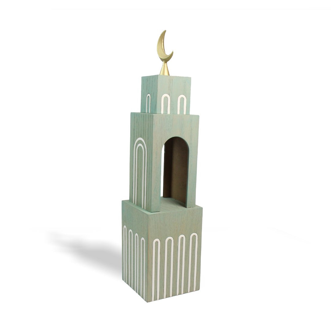 Wood "Sarab" Minaret-L/Minaret "Sarab" en bois-L