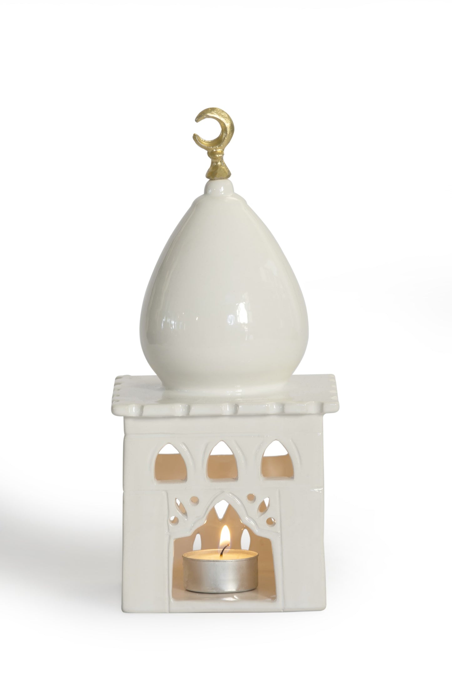 Ceramic Minaret for candles M / Minaret en céramique pour bougies M