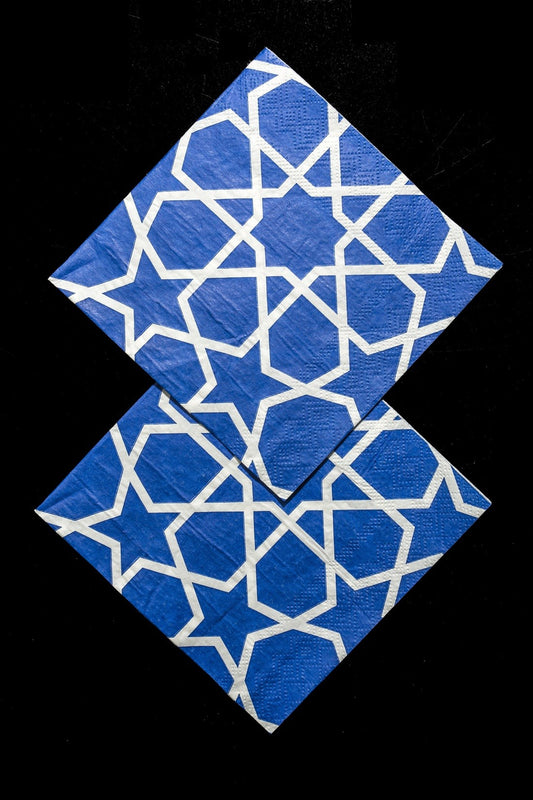 Set of 20 napkins with arabic design/Lot de 20 serviettes en papier avec design arabe