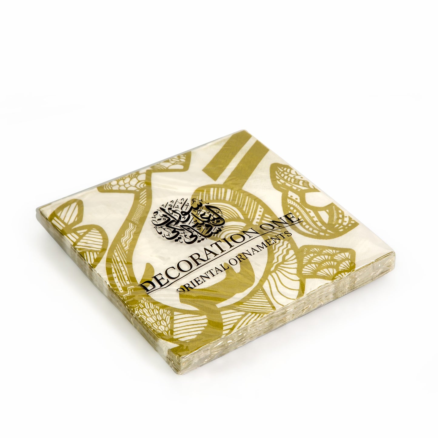 Set of 20 napkins with arabic calligrapy/Lot de 20 serviettes en papier avec calligraphie arabe
