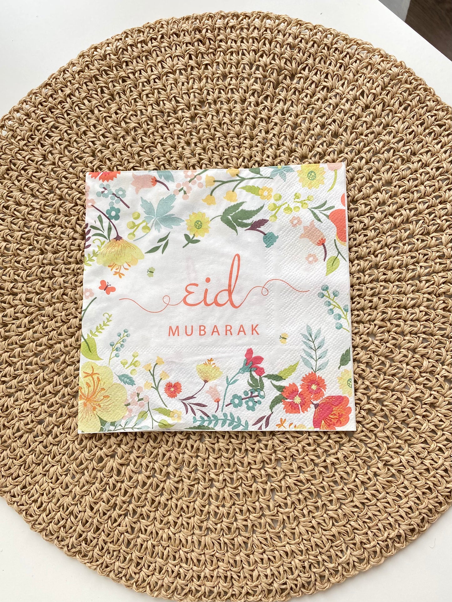 Table set Eid Mubarak/Lot de table Eid Mubarak