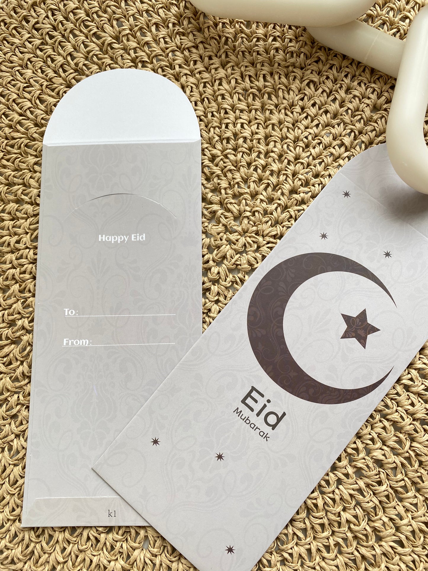 Set of money envelopes Eid Mubarak/Lot d’enveloppes argent Eid Mubarak