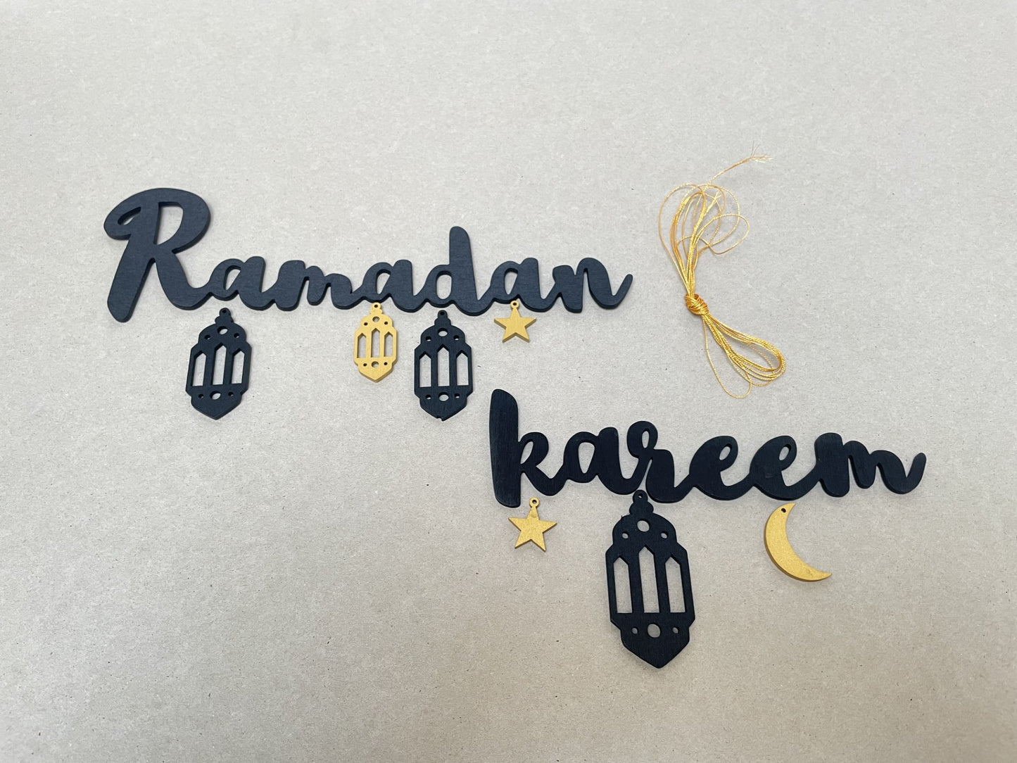 DIY Ramadan Kareem garland/banderole