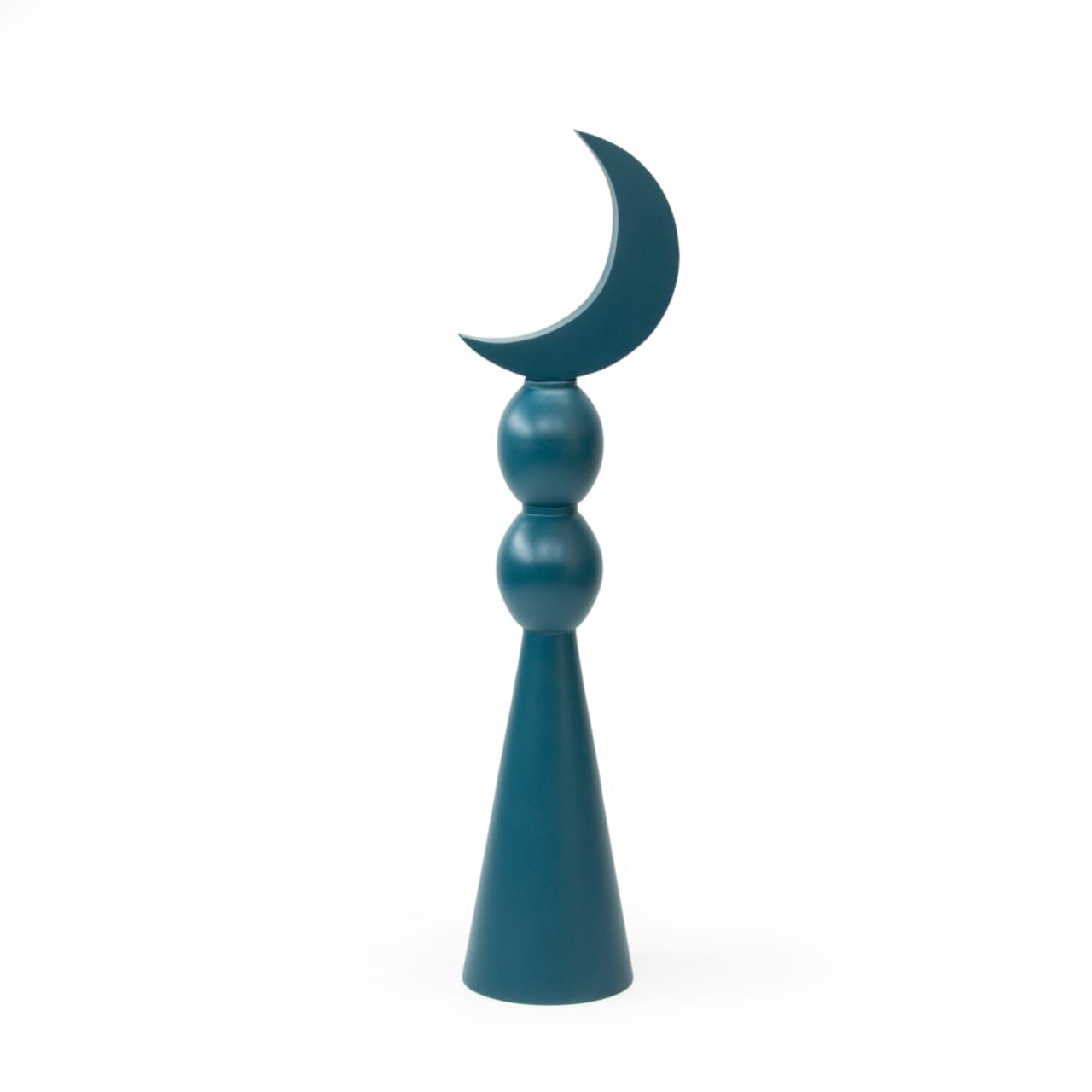 Wooden minaret Blue M/ Minaret en bois bleu M