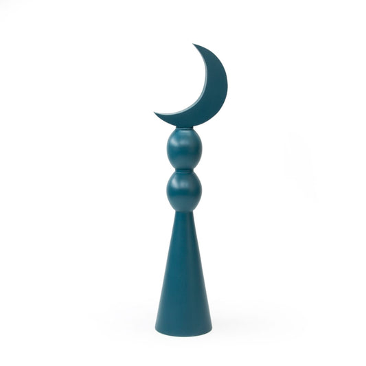 Wooden minaret Blue M/ Minaret en bois bleu M