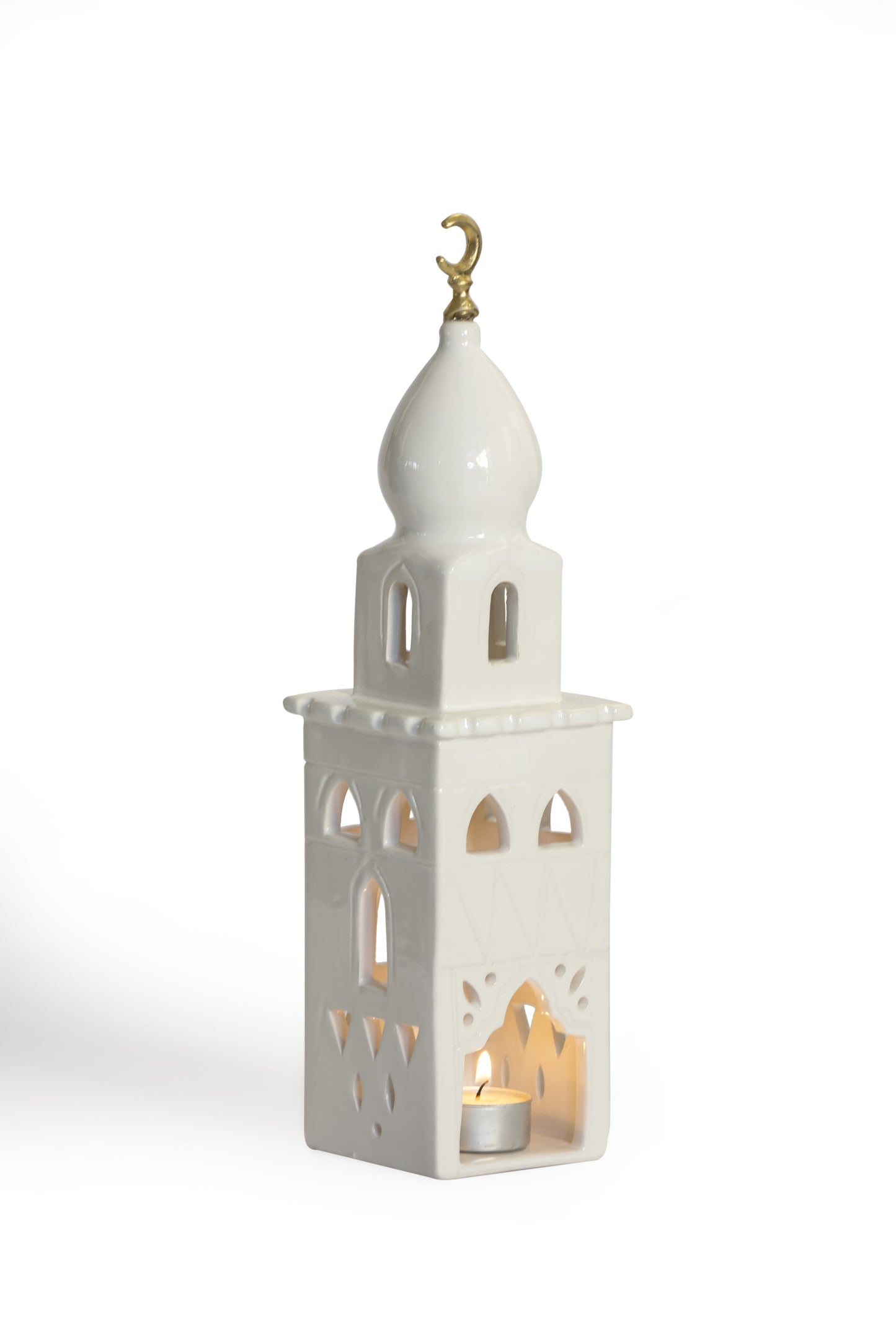 Ceramic Minaret for candles L / Minaret en céramique pour bougies L