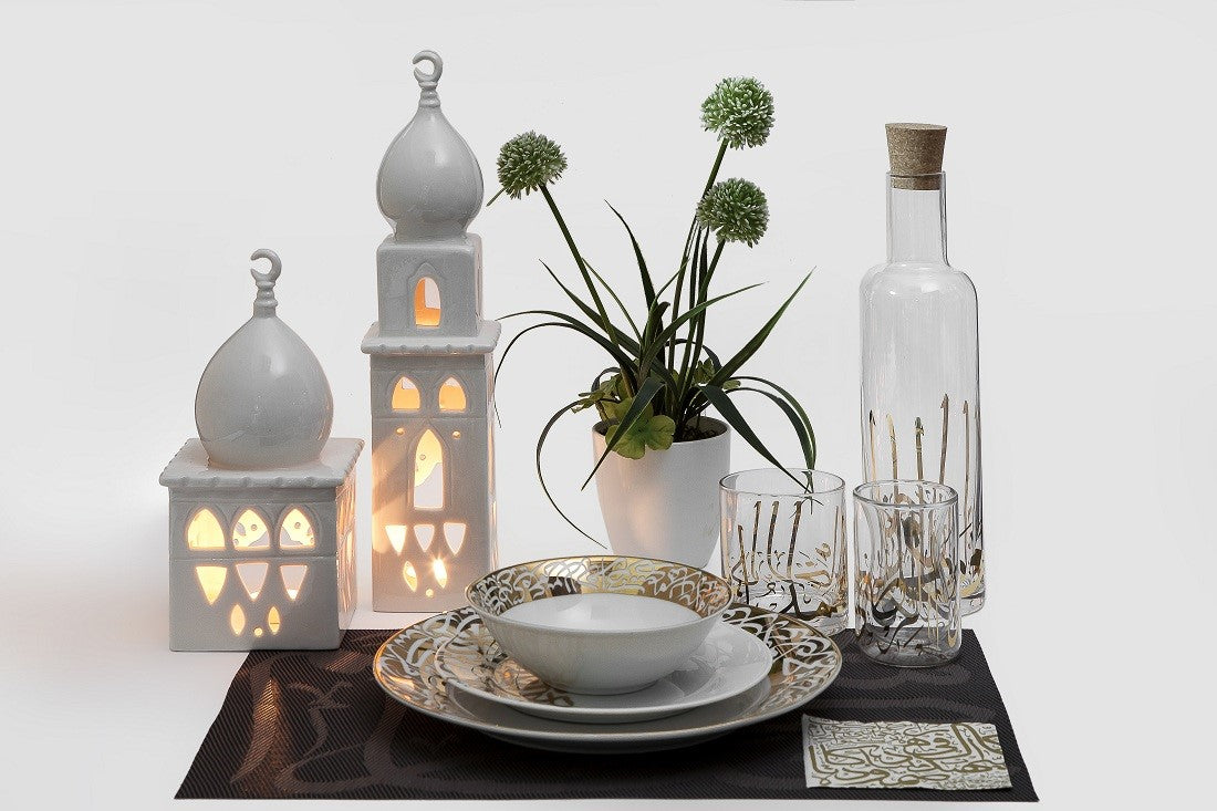 Ceramic Minaret for candles M / Minaret en céramique pour bougies M