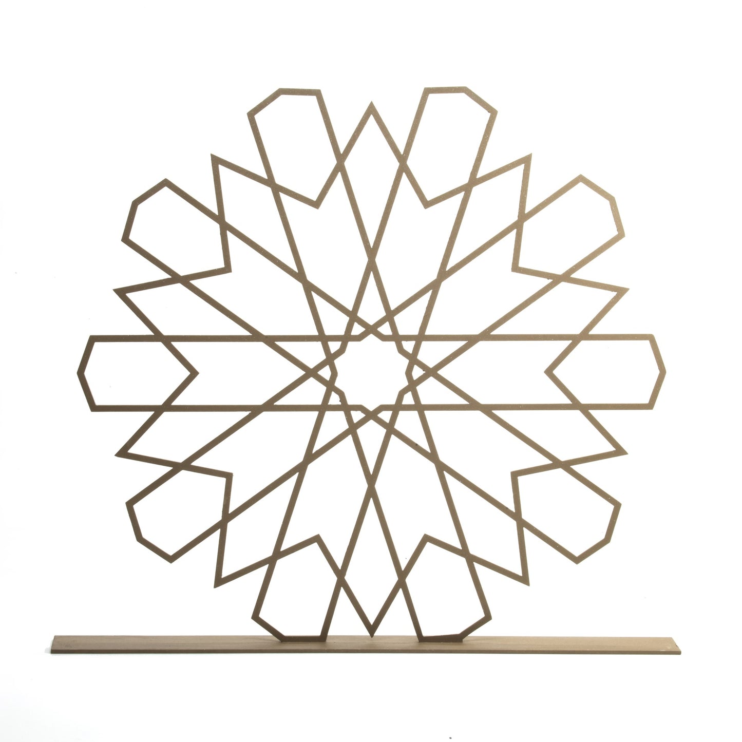 Metal geometric star stand - M/Stand étoile géométrique en métal - M
