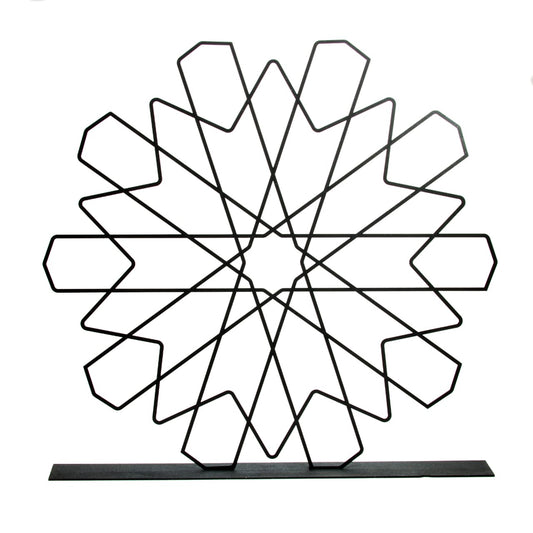 Metal geometric star stand - S/Stand étoile géométrique en métal - S