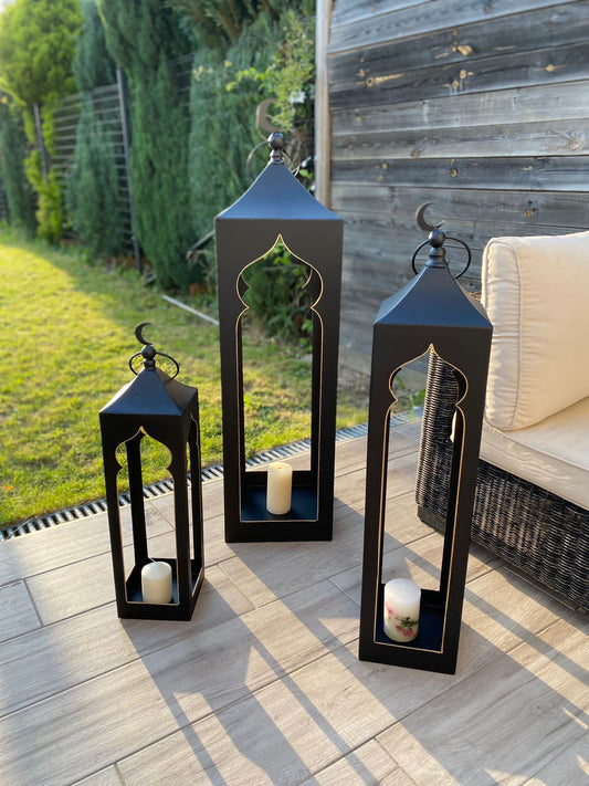 Set of 3 lanterns/Lot de 3 lanternes