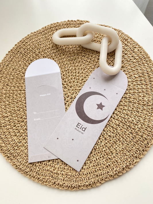 Set of money envelopes Eid Mubarak/Lot d’enveloppes argent Eid Mubarak