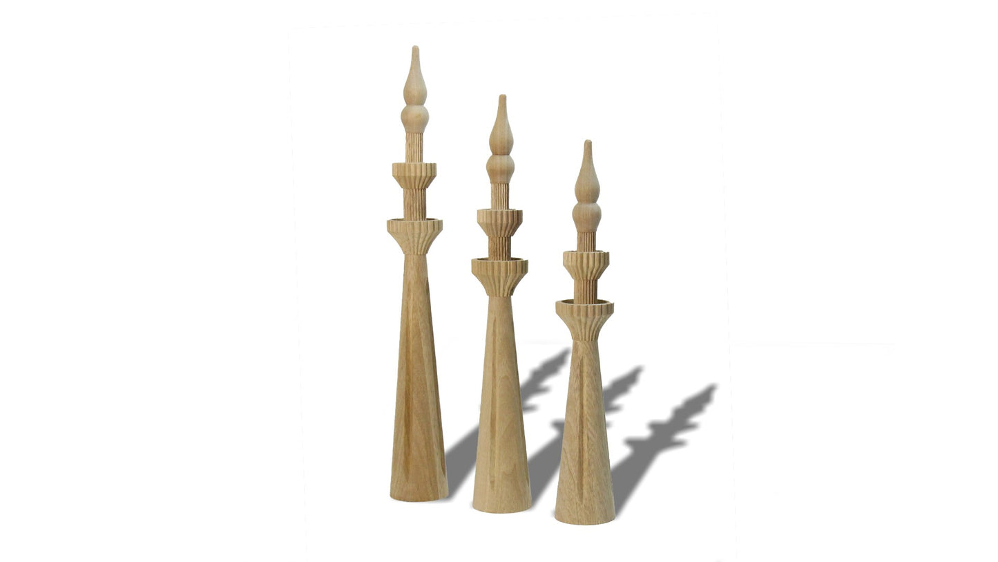 Wood "Anees" Minaret-M/Minaret "Anees" en bois-M