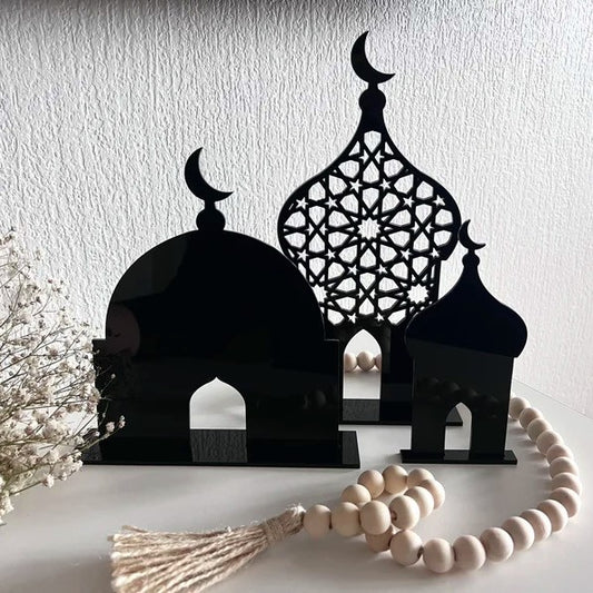 Set of 3 acrylic masjids/Set de 3 masjids en acrylique